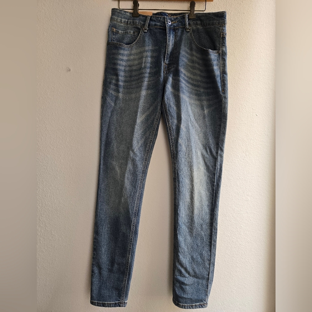 Smith Mills, Men's Stylish Blue Skinny Jeans, Sizen 32x32